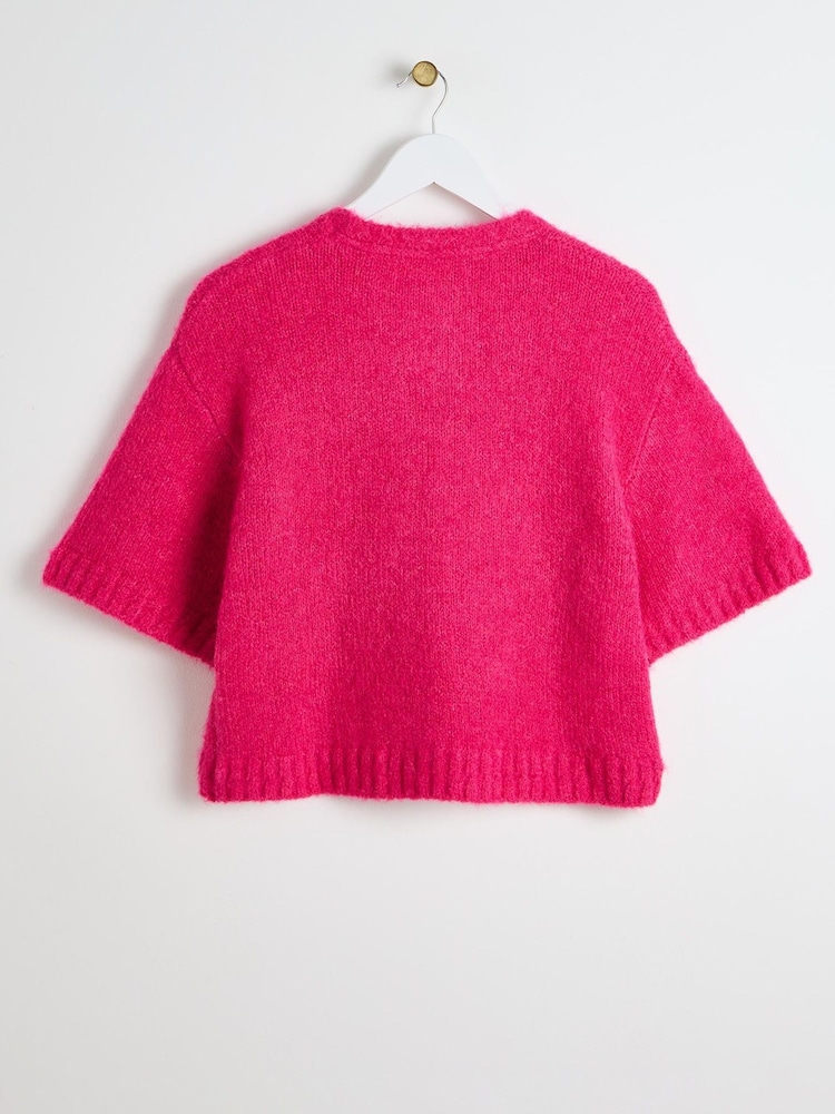 Oliver Bonas flauschiges gestricktes Shell Top - Bild 2 von 5 Oliver Bonas flauschiges gestricktes Shell Top - Bild 2 von 5