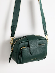 Oliver Bonas Green Charlee Bottle Cross-Body Bag - Image 5 of 6