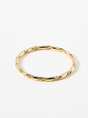Oliver Bonas Gold Tone Nelle Twisted Bangle - Image 1 of 3