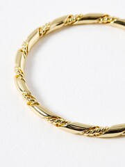 Oliver Bonas Gold Tone Nelle Twisted Bangle - Image 2 of 3