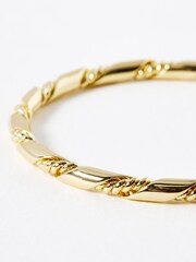 Oliver Bonas Gold Tone Nelle Twisted Bangle - Image 3 of 3