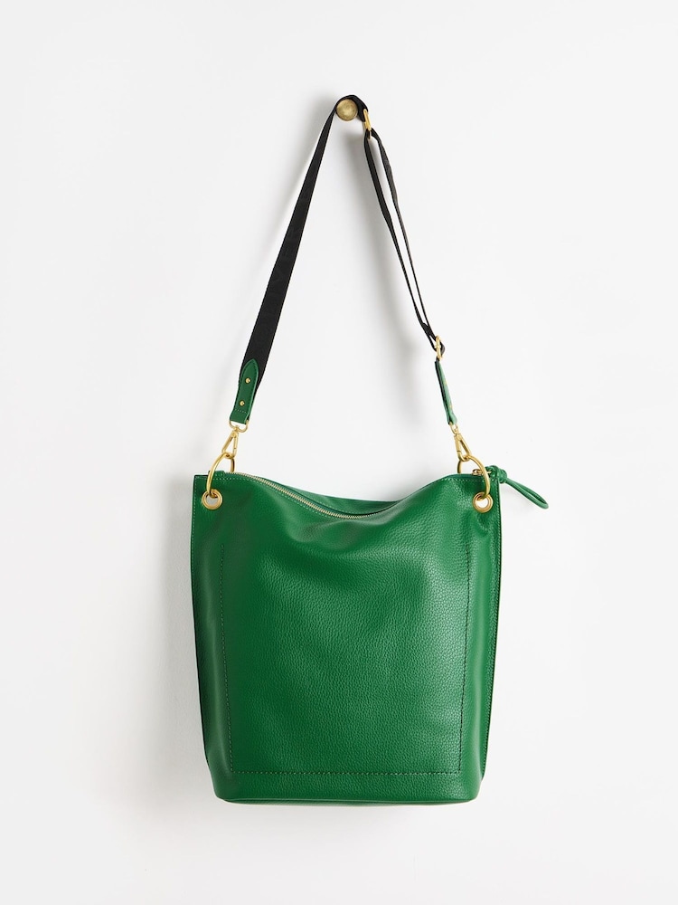 Oliver Bonas Green Elsie Bottle Tote Bag - Image 2 of 6 Oliver Bonas Green Elsie Bottle Tote Bag - Image 2 of 6