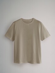 The Set Black/Purple/Mono Stripe/Green/Pink/Cream 6 Pack Relaxed Short Sleeve 100% Cotton T-Shirts - Image 8 of 8
