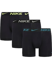 Nike Black/Blue Essential Micro Boxer Briefs 3 Pack - Image 1 of 1