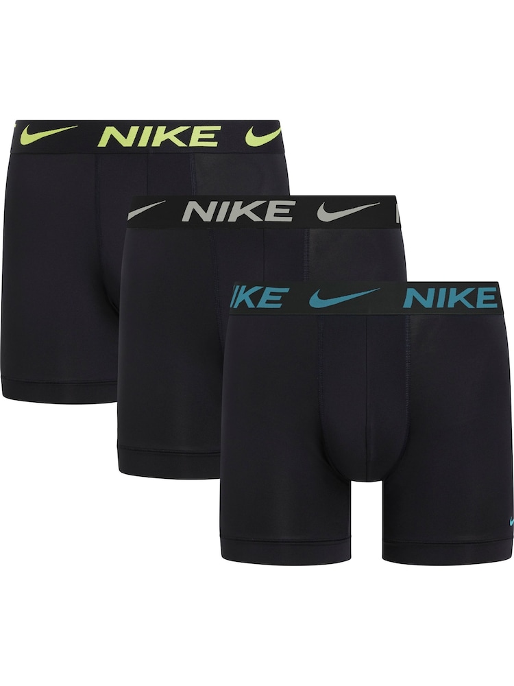 Nike Black/Blue Essential Micro Boxer Briefs 3 Pack - Image 1 of 1