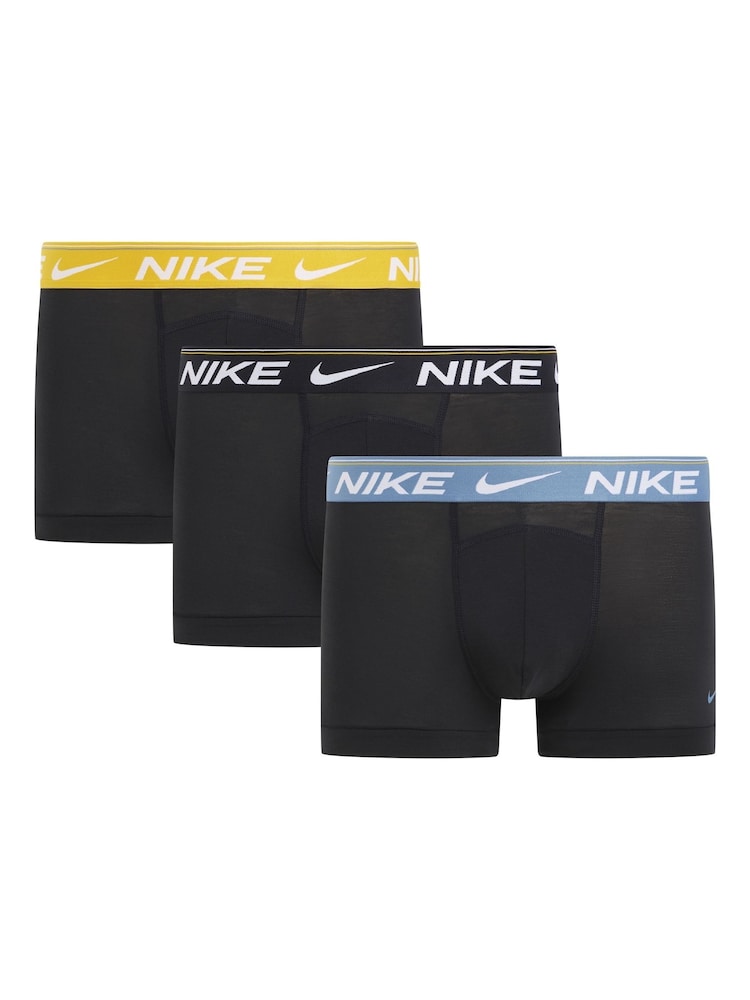 Nike Black Black Ultra Comfort Boxers 3 Pack - Image 1 of 1