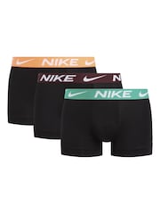 Nike Black Black Essential Micro Boxers 3 Pack - Image 1 of 1