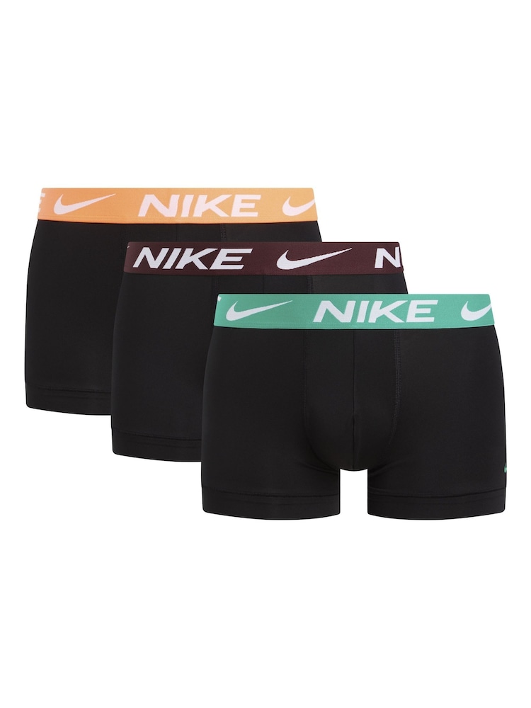 Nike Black Black Essential Micro Boxers 3 Pack - Image 1 of 1