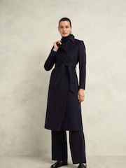 Hobbs Blue Livia Wool Coat - Image 1 of 4
