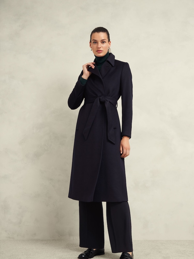 Hobbs Blue Livia Wool Coat - Image 1 of 4