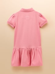 Joules Pink Cotton Polo Dress - Image 2 of 4