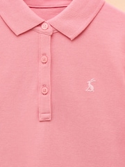 Joules Pink Cotton Polo Dress - Image 3 of 4