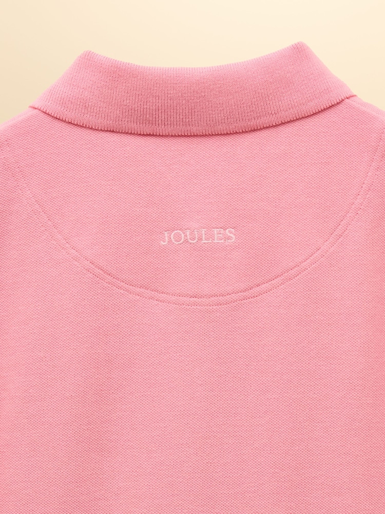 Joules Pink Cotton Polo Dress - Image 4 of 4 Joules Pink Cotton Polo Dress - Image 4 of 4