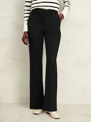 Hobbs Black Gerrie Straight Trousers - Image 1 of 4