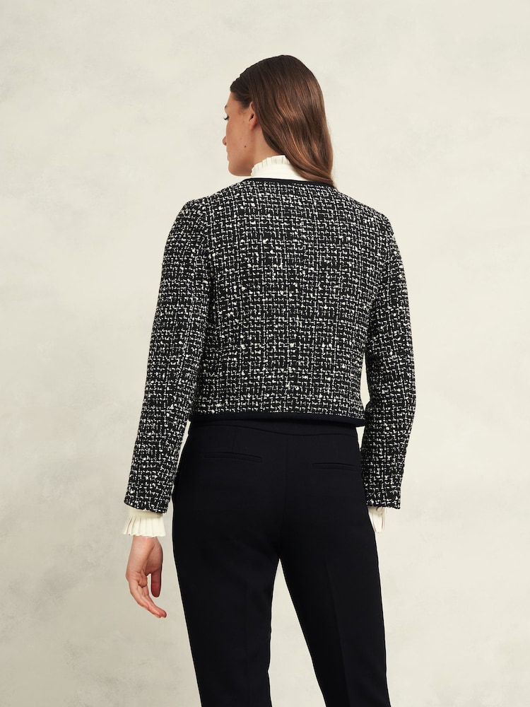 Hobbs Black Emilia Tweed Jacket - Image 2 of 4