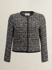 Hobbs Black Emilia Tweed Jacket - Image 4 of 4