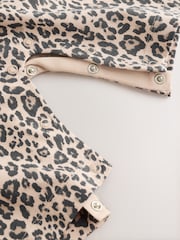 Tan Brown Leopard Print and Ecru Baby Romper and Bodysuit Set (0mths-3yrs) (0mths-3yrs) - Image 6 of 9