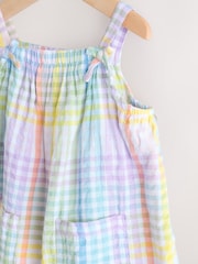 Multi Stripe Baby 100% Cotton Woven Dungarees (0mths-3yrs) - Image 3 of 6