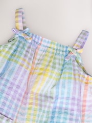 Multi Stripe Baby 100% Cotton Woven Dungarees (0mths-3yrs) - Image 4 of 6