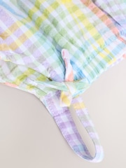 Multi Stripe Baby 100% Cotton Woven Dungarees (0mths-3yrs) - Image 5 of 6