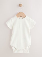 Jeans floral e bege - Conjunto de macacão e macacão de manga curta para bebês (0meses a2anos) - Imagem 8 de 12