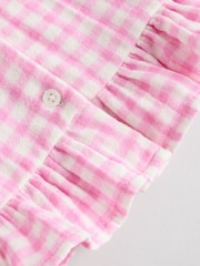 Pink Gingham 100% Cotton Baby Shirt And Shorts Set (0mths-3yrs) - Image 13 of 15