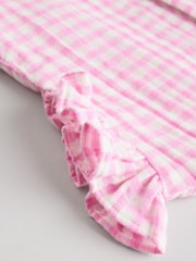Pink Gingham 100% Cotton Baby Shirt And Shorts Set (0mths-3yrs) - Image 14 of 15