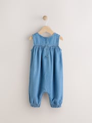 Denim Baby Frill Front Romper (0mths-2yrs) - Image 2 of 5