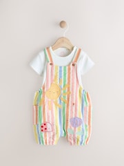 Multi Baby Short Sleeve Bodysuit and Dungarees Set (0mths-2yrs) - Image 1 of 8