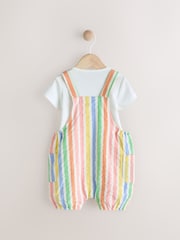 Multi Baby Short Sleeve Bodysuit and Dungarees Set (0mths-2yrs) - Image 2 of 8