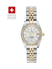 Jacques Du Manoir Silver Tone Ladies Swiss Made Inspiration Bracelet Watch - Image 1 of 4