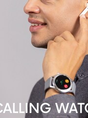 Harry Lime Grey Series 27 Silicone Strap Smart Watch With True Wireless Earphone In Charging Case - Image 5 of 6