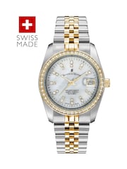 Jacques Du Manoir Silver Tone Ladies Swiss Made Inspiration Plated Bracelet Watch - Image 1 of 4