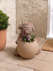 Natural Hamish Planter Outdoor Solar Light - Image 2 of 5