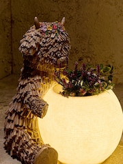 Natural Hamish Planter Outdoor Solar Light - Image 3 of 5