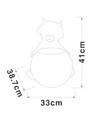 Natural Hamish Planter Outdoor Solar Light - Image 4 of 5