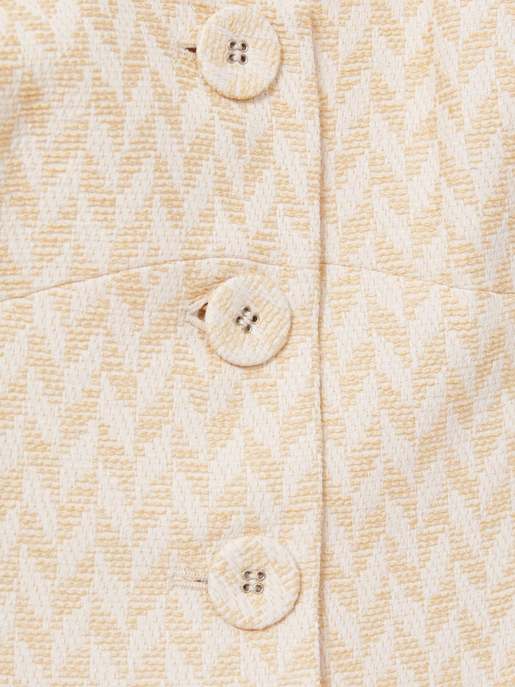 Anna Quan Chevron-Weave Button-Through Top - Image 6 of 6