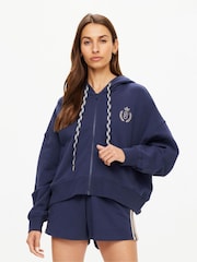 The Upside Navy Cascade Jude Crop Hoodie - Image 1 of 5