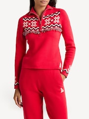 The Upside Red Keystone Blanche Half Zip Sweater - Image 2 of 5