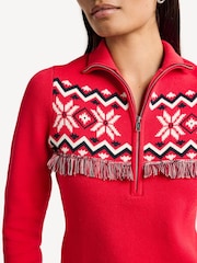 The Upside Red Keystone Blanche Half Zip Sweater - Image 4 of 5