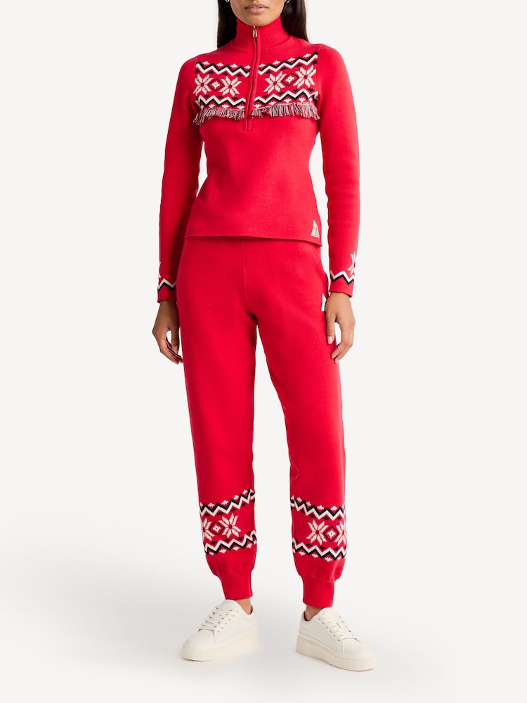 The Upside Red Keystone Jojo Knit Joggers - Image 1 of 5