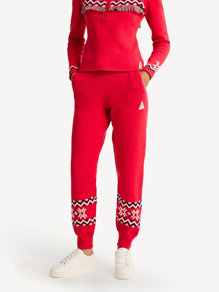 The Upside Red Keystone Jojo Knit Joggers - Image 2 of 5