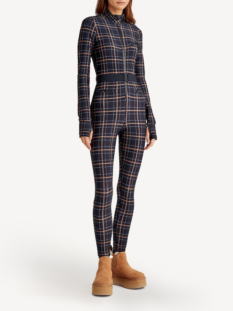 The Upside Black Check Lumiere Nova Jumpsuit - Image 1 of 5