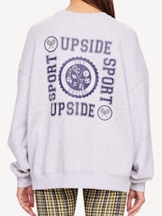 The Upside Grey All Sports Coolum Crew Top - Image 2 of 5