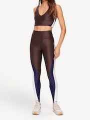 The Upside Brown Multi Icon 28In High Rise Chocolate Leggings - Image 1 of 5