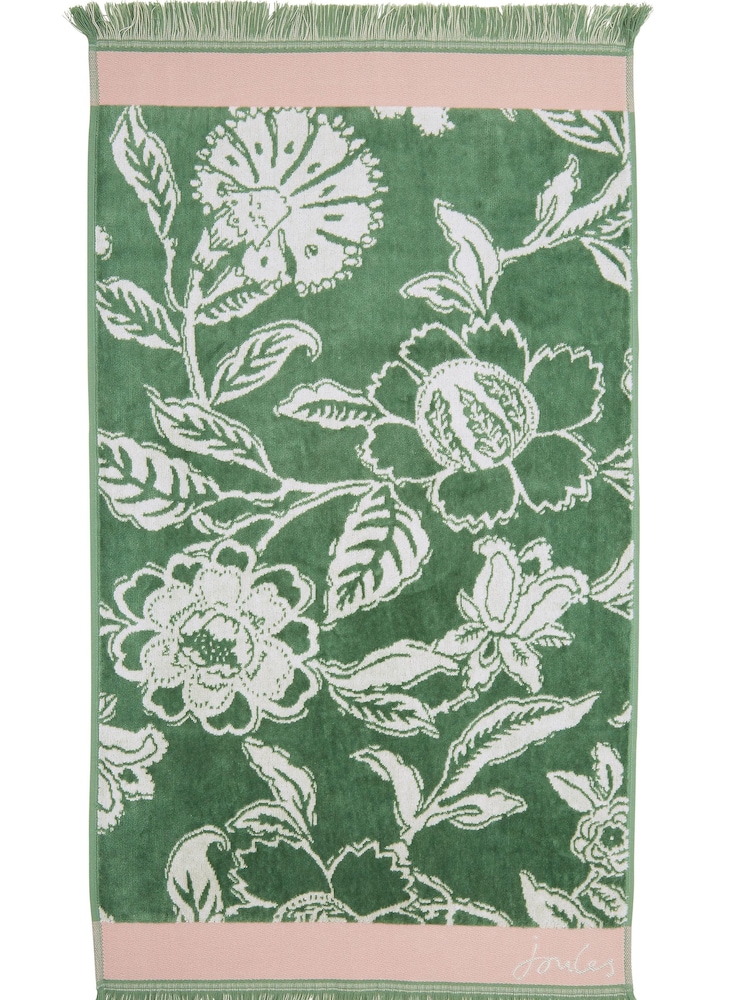 Joules Green 100% Cotton Juliette Towel - Image 2 of 2