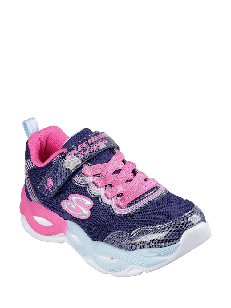 Skechers Blue S-Lights: Twisty Glow Trainers - Image 2 of 3
