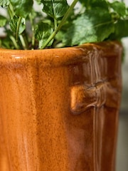 Dibor Orange Large Wellington Boots Planter - Image 4 of 5