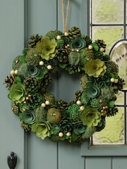Dibor Green Hemlock Grove Wreath - Image 1 of 5