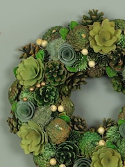 Dibor Green Hemlock Grove Wreath - Image 2 of 5
